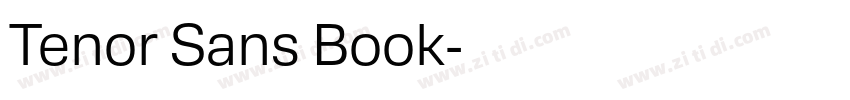 Tenor Sans Book字体转换